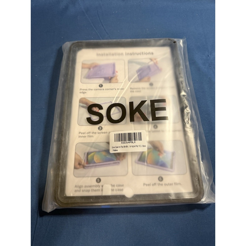 Soke‎ Case for iPad 9th/8th/7th Generation 10.2-Inch - Black Case